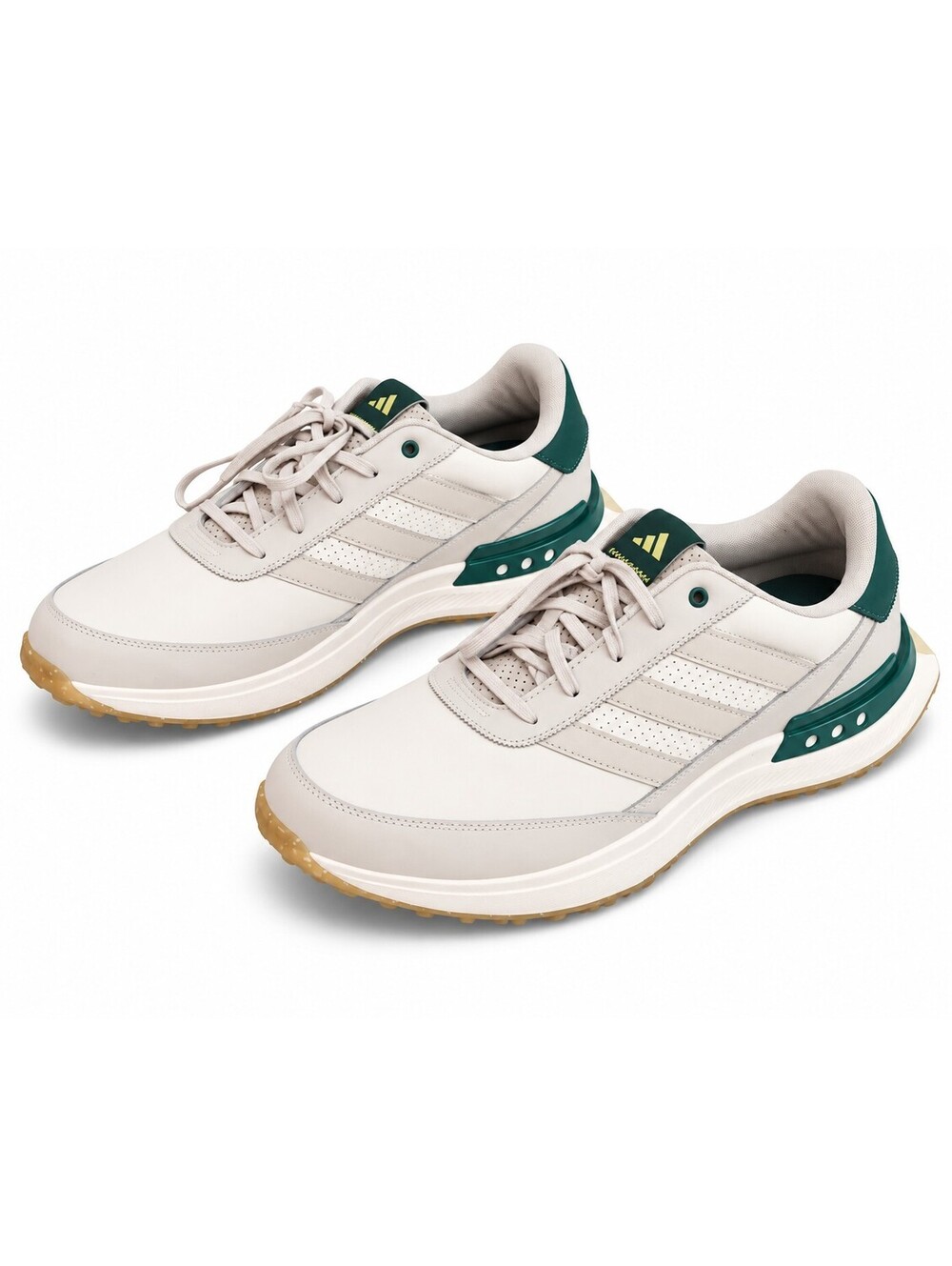 Adidas S2G 24 Leather Spikeless Golf Shoes Men's 12 White Green NWT